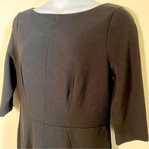 Biden Size 16 Little Black Dress with Boatneck Color and Zip Back